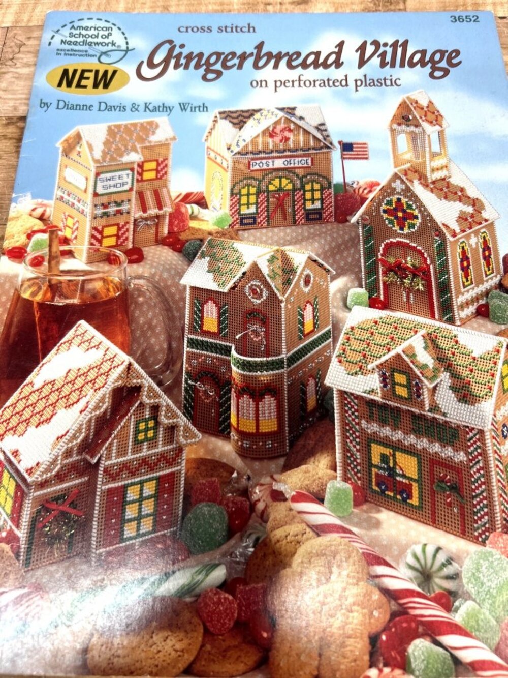 Gingerbread Village Cross Stitch Pattern Book For Perforated Plastic By Dianne D